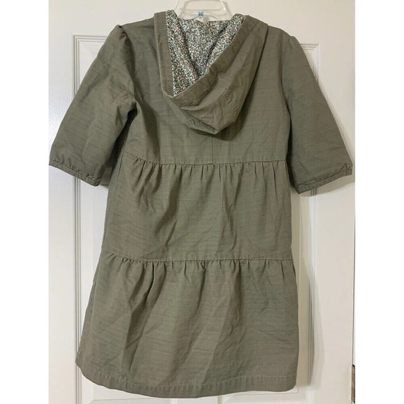 Anthropologie Tulle Tiered Short Sleeve Denim Floral Lined Jacket Size M - Picture 5 of 9